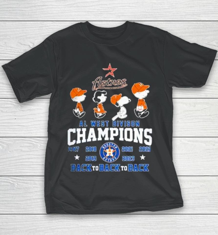 Houston Astros Al West Divison Champions Youth T-Shirt