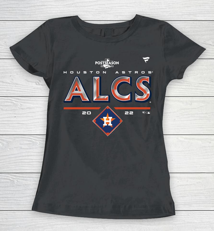 Houston Astros Alcs Schedule 2022 Clinch Locker Room Women T-Shirt