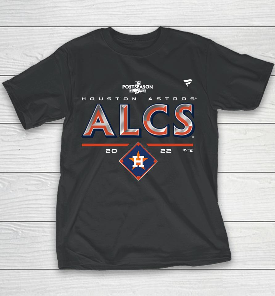 Houston Astros Alcs Schedule 2022 Clinch Locker Room Youth T-Shirt