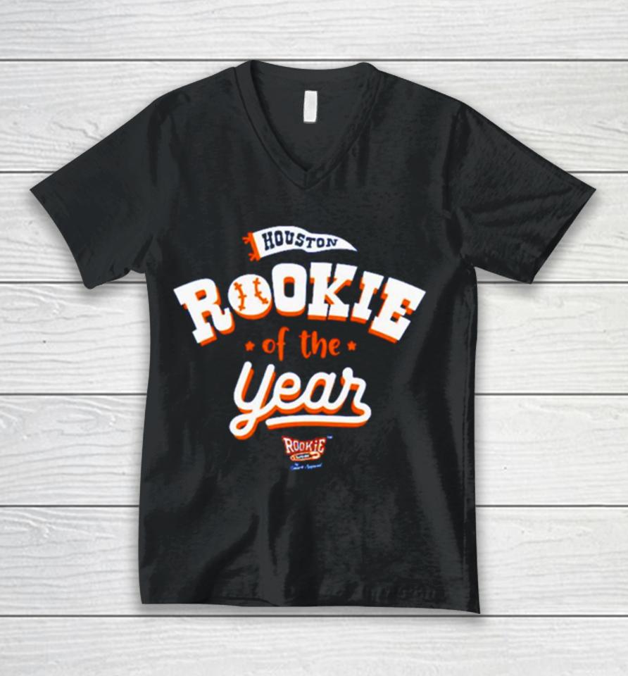 Houston Astros Baseball Mlb Rookie Of The Year Unisex V-Neck T-Shirt
