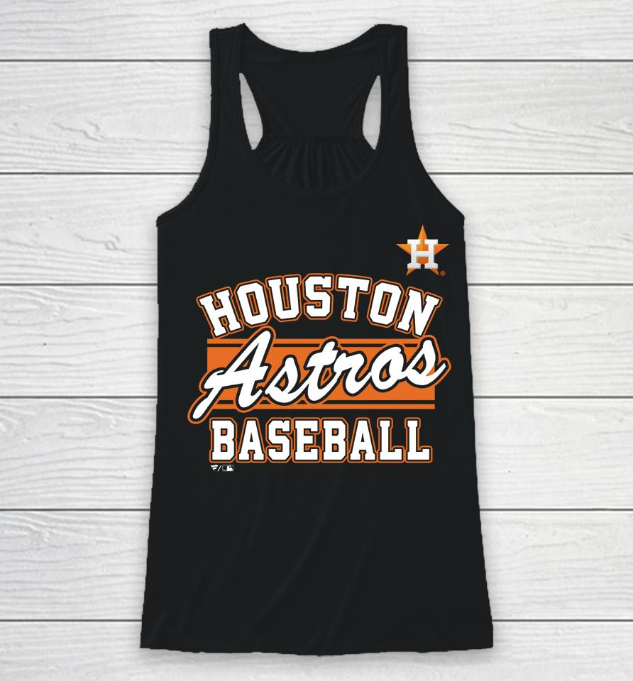Houston Astros Fanatics Branded Heather Navy Quick Out Tri-Blend Racerback Tank