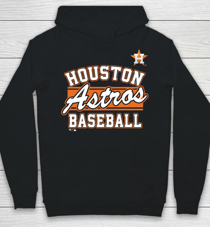 Houston Astros Fanatics Branded Heather Navy Quick Out Tri-Blend Hoodie