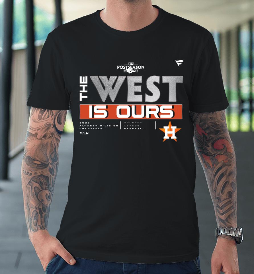 Houston Astros Fanatics Branded Navy 2022 Al West Division Champions Locker Room Premium T-Shirt