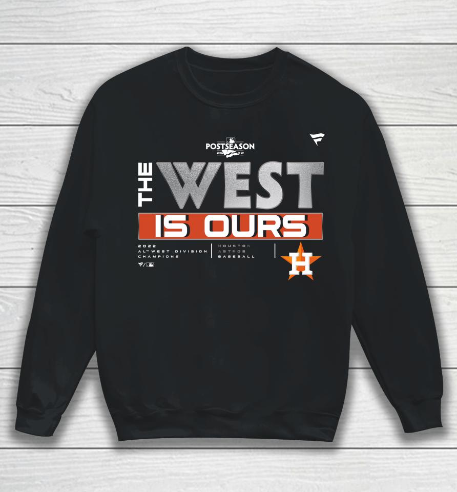 Houston Astros Fanatics Branded Navy 2022 Al West Division Champions Locker Room Sweatshirt