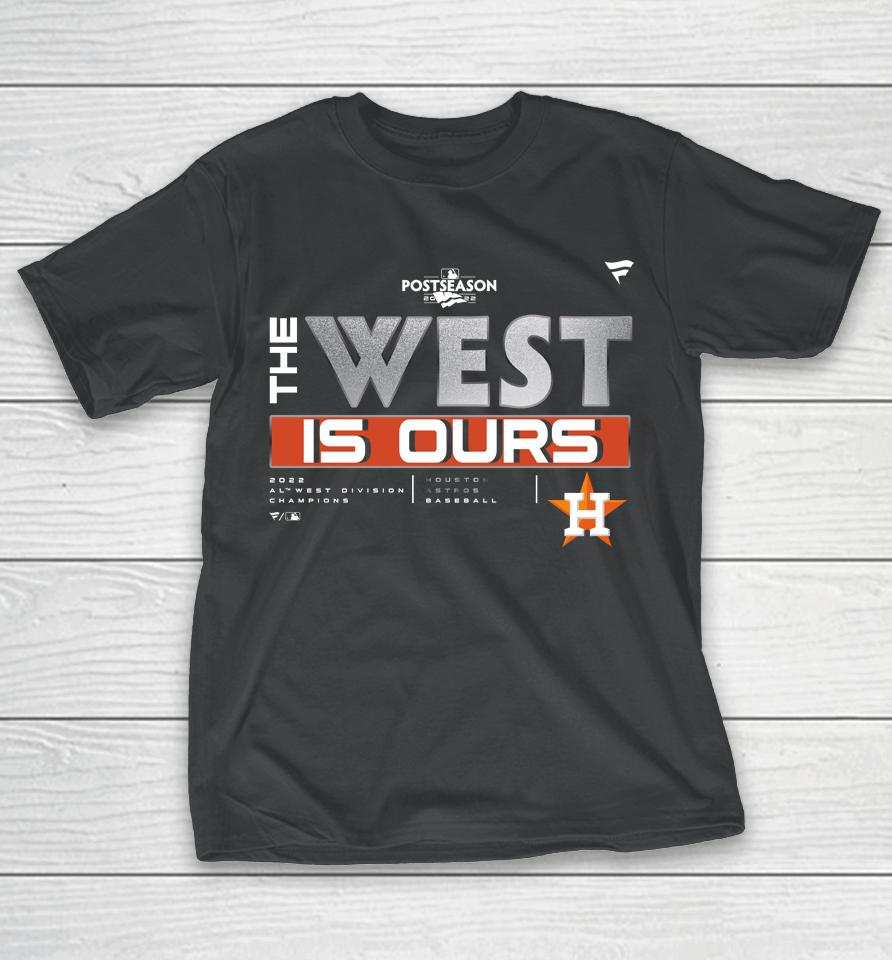 Houston Astros Fanatics Branded Navy 2022 Al West Division Champions Locker Room T-Shirt