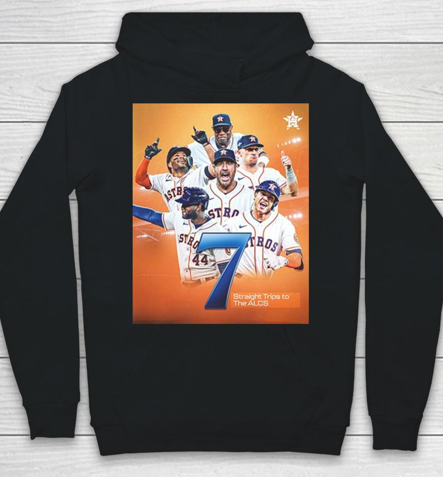 Houston Astros Lucky 7 Are Headed Back To The Alcs Mlb 2023 Postseason Hoodie