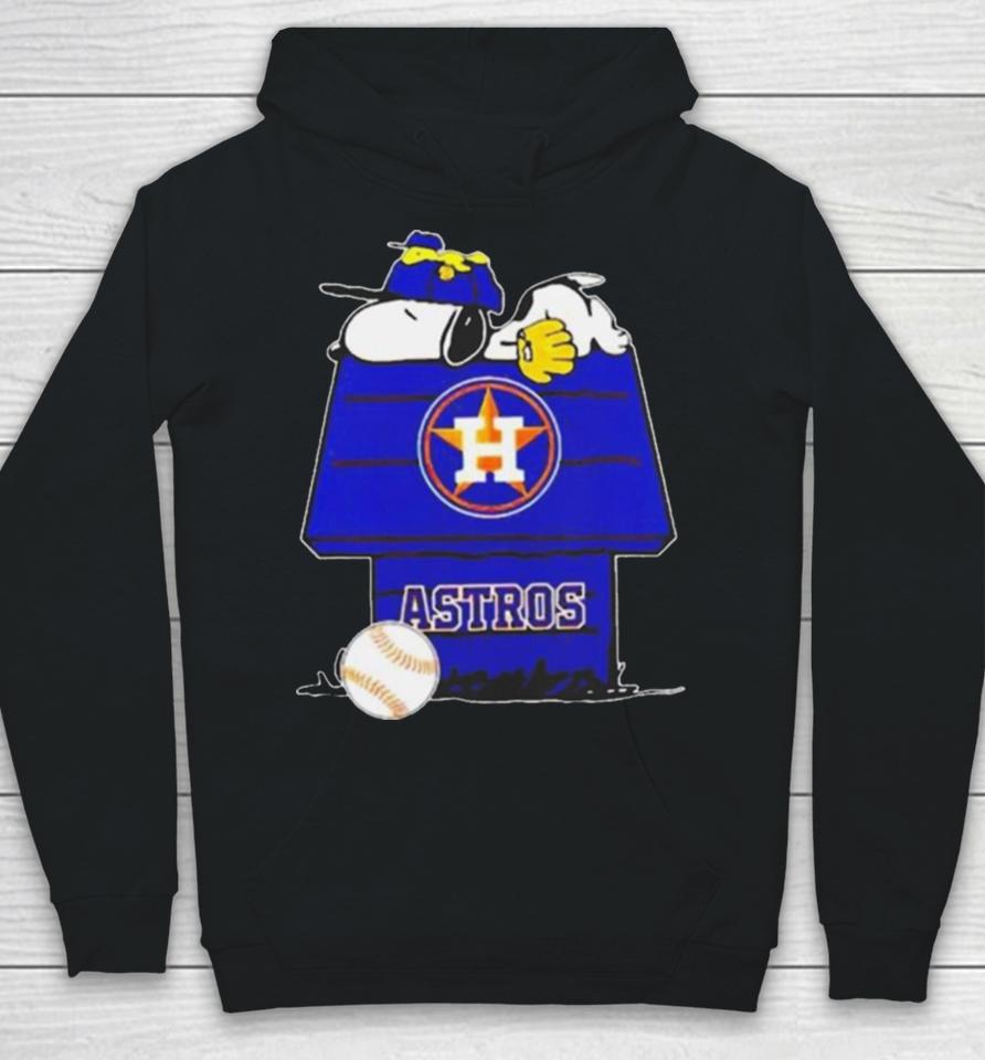 Houston Astros Snoopy And Woodstock The Peanuts Baseball Hoodie