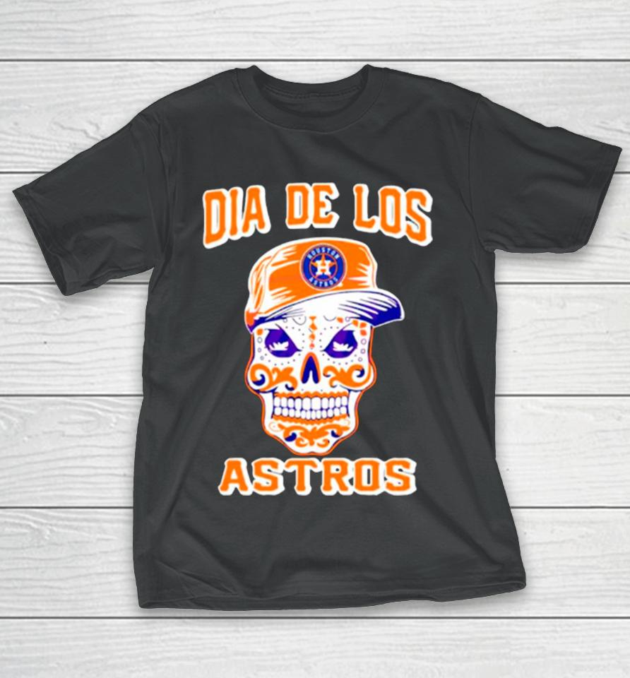 Houston Astros Sugar Skull Dia De Los Astros T-Shirt