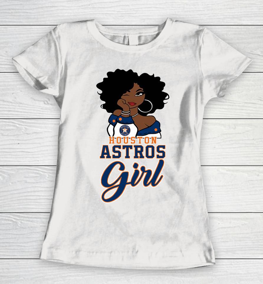 Houston Astross Girl Mlb Women T-Shirt