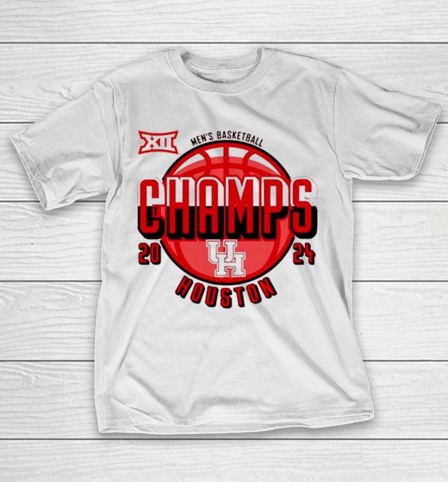 Houston Cougars 2024 Big 12 Men’s Basketball Regular Season Champions T-Shirt