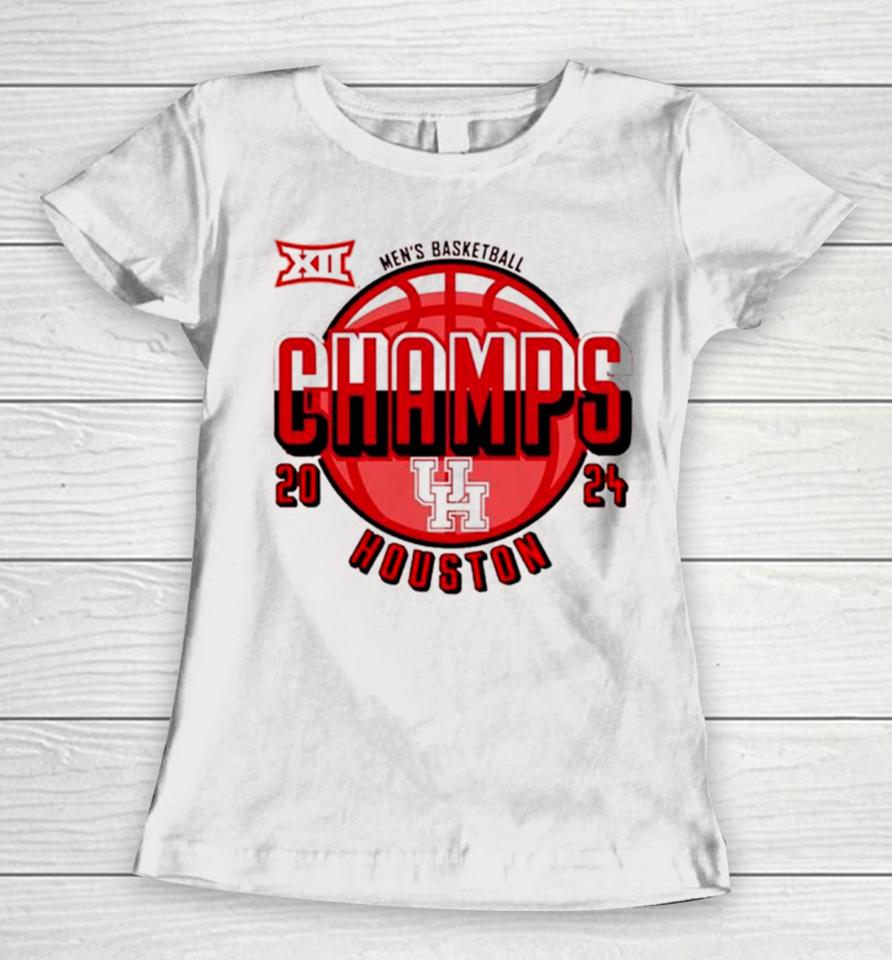 Houston Cougars 2024 Big 12 Men’s Basketball Regular Season Champions Women T-Shirt