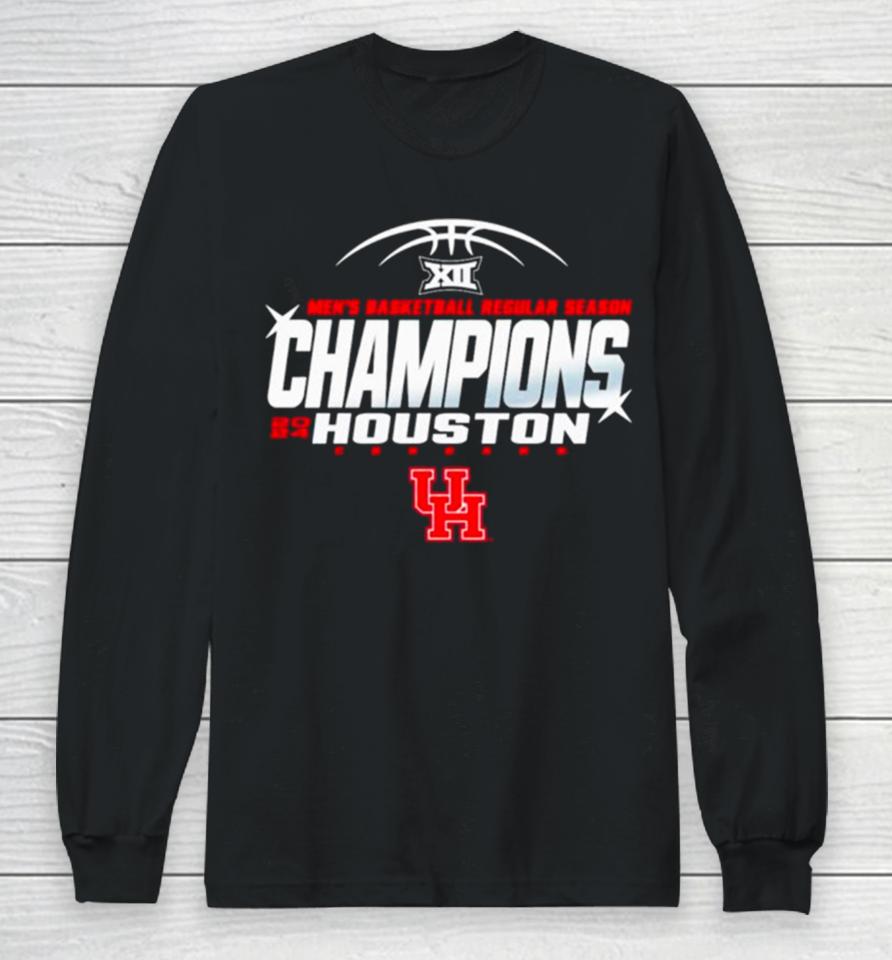 Houston Cougars 2024 Men’s Basketball Regular Season Champions Long Sleeve T-Shirt
