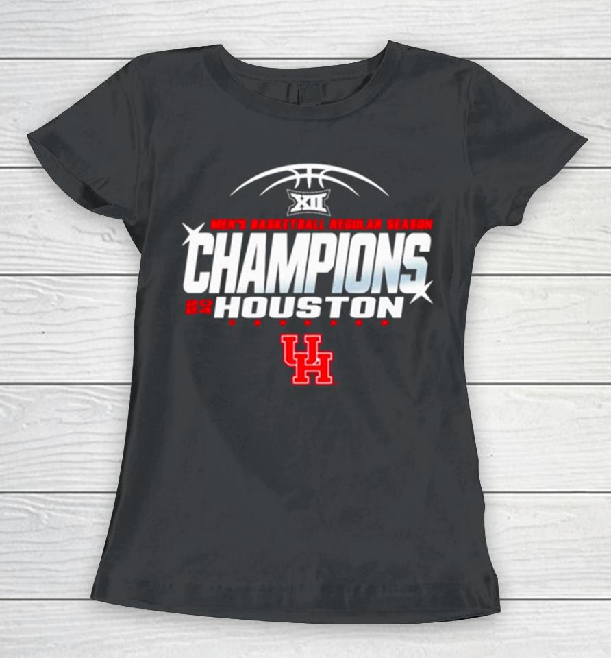Houston Cougars 2024 Men’s Basketball Regular Season Champions Women T-Shirt