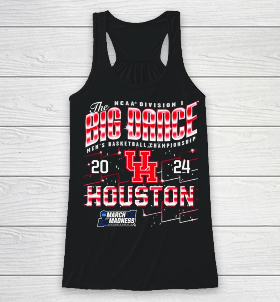 Houston Cougars 2024 Ncaa Division I Men’s Basketball Championship The Big Dance Racerback Tank