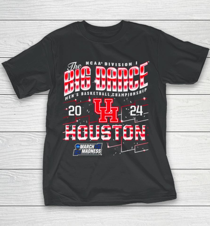 Houston Cougars 2024 Ncaa Division I Men’s Basketball Championship The Big Dance Youth T-Shirt