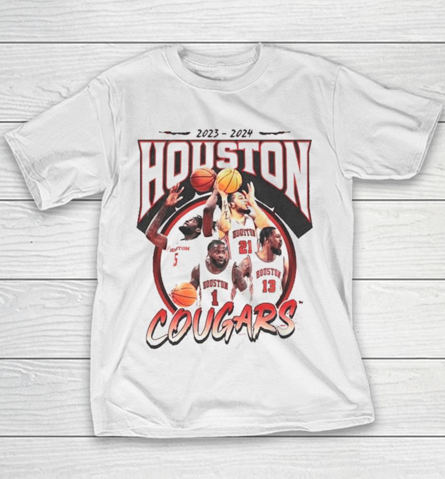 Houston Cougars 2024 Ncaa Men’s Basketball 2023 – 2024 Post Season Youth T-Shirt