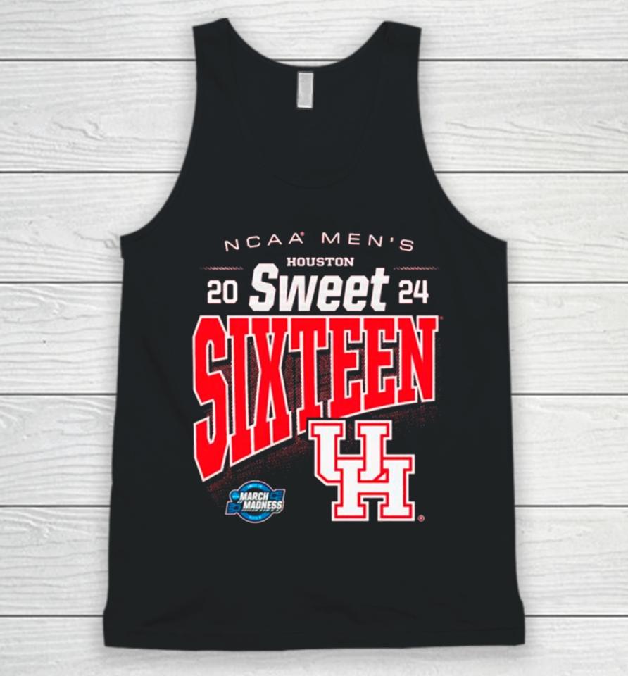 Houston Cougars 2024 Ncaa Men’s Basketball Sweet Sixteen Unisex Tank Top