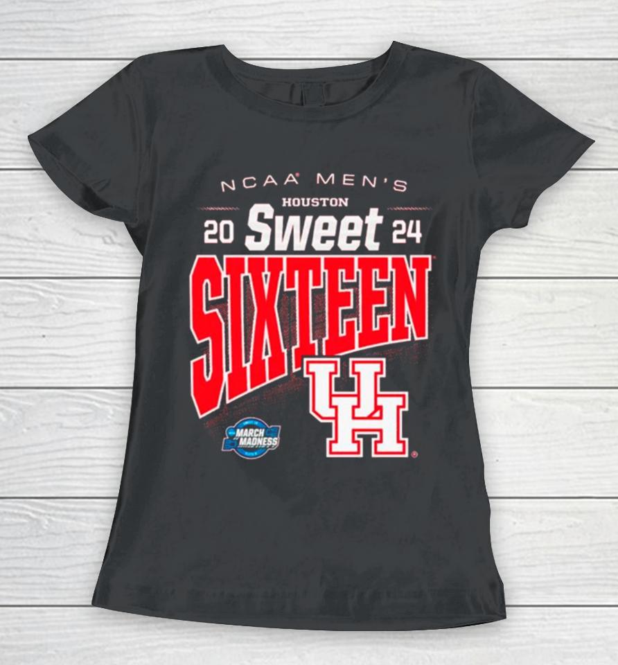 Houston Cougars 2024 Ncaa Men’s Basketball Sweet Sixteen Women T-Shirt