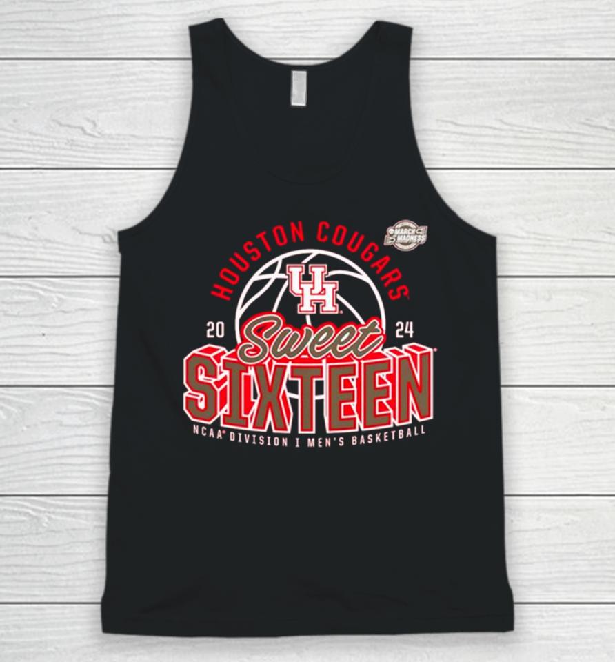 Houston Cougars 2024 Ncaa Men’s Basketball Tournament March Madness Sweet Sixteen Defensive Stance Unisex Tank Top
