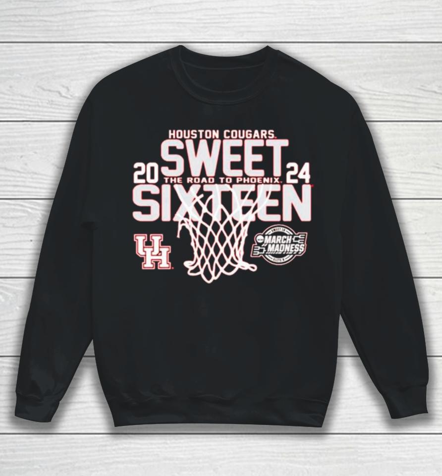 Houston Cougars 2024 Sweet Sixteen The Road To Phoenix Sweatshirt