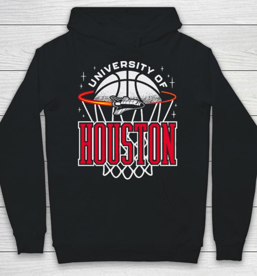 Houston Cougars Basketball Retro Rocket Tee Hoodie