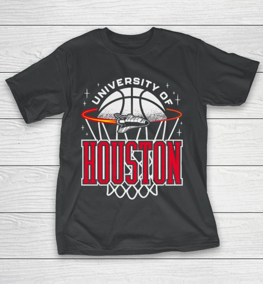 Houston Cougars Basketball Retro Rocket Tee T-Shirt