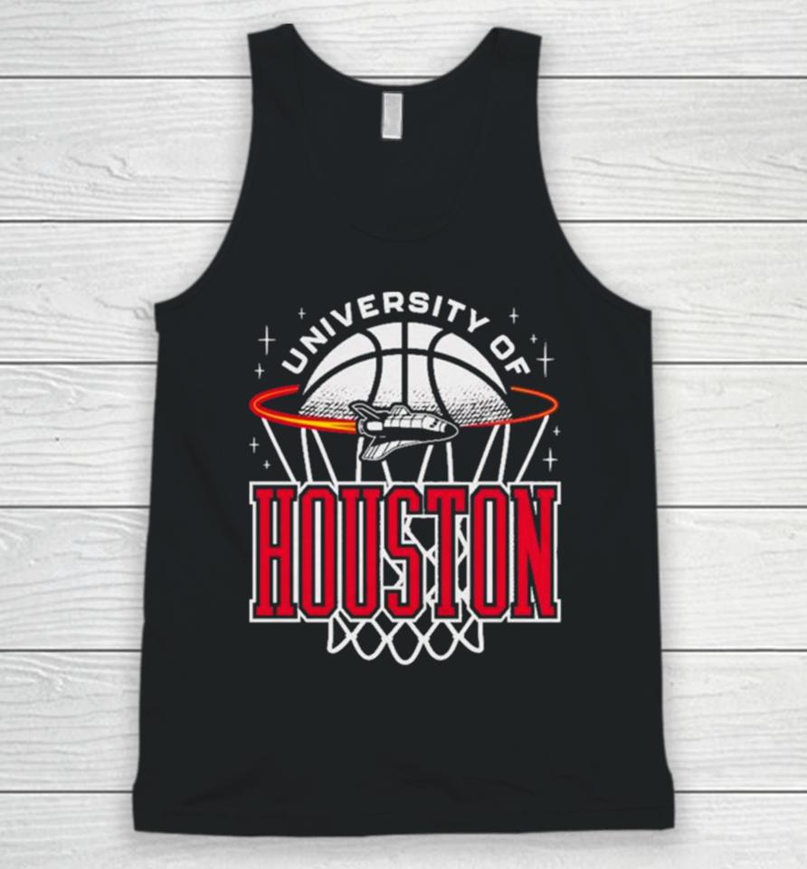 Houston Cougars Basketball Retro Rocket Tee Unisex Tank Top