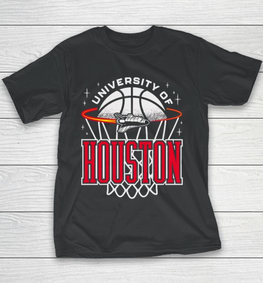 Houston Cougars Basketball Retro Rocket Tee Youth T-Shirt