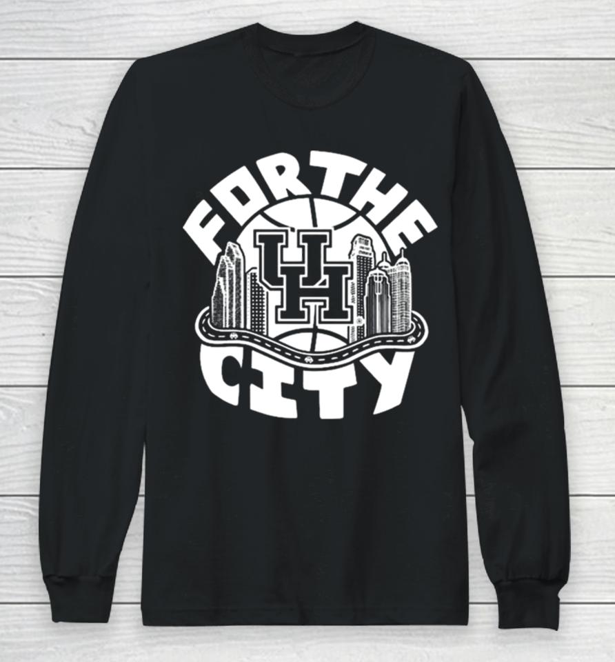 Houston Cougars For The City Basketball Long Sleeve T-Shirt