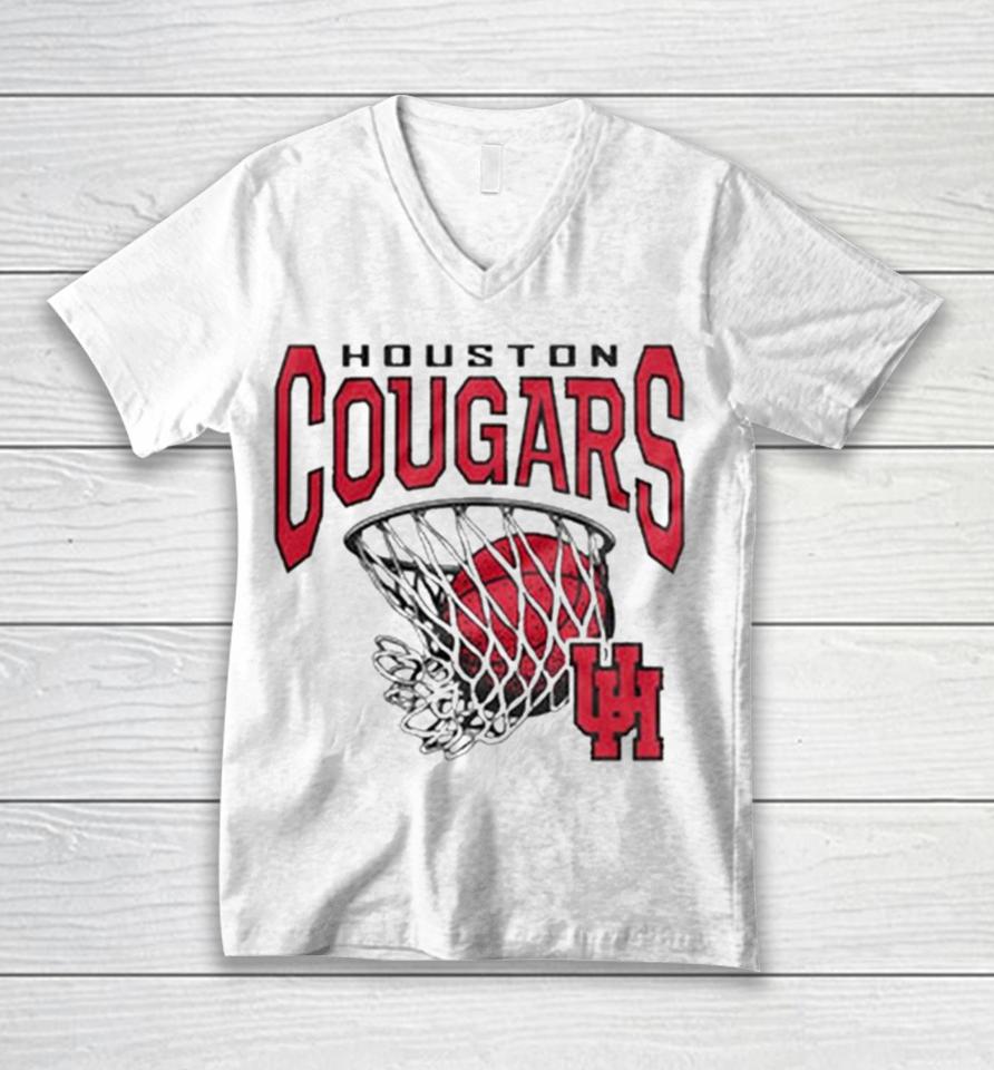 Houston Cougars Nothing But Net Raglan Unisex V-Neck T-Shirt