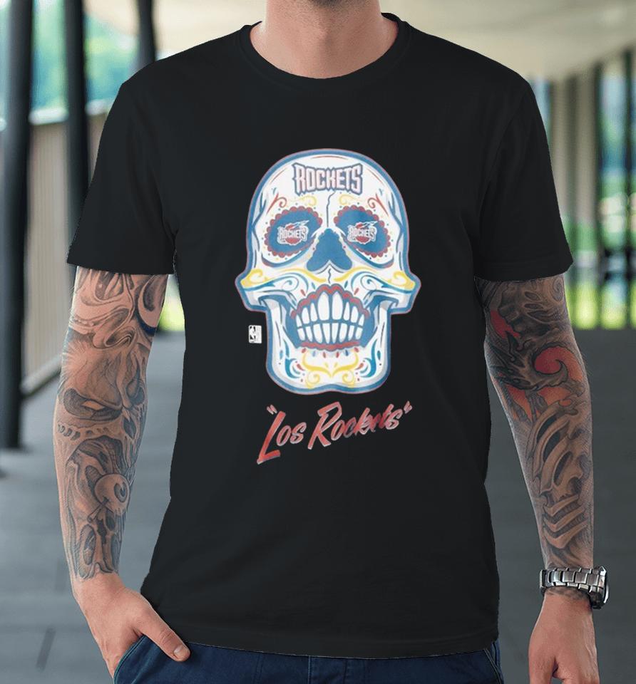Houston Rockets Mitchell &Amp; Ness Hardwood Classics Sugar Skull Hometown Premium T-Shirt