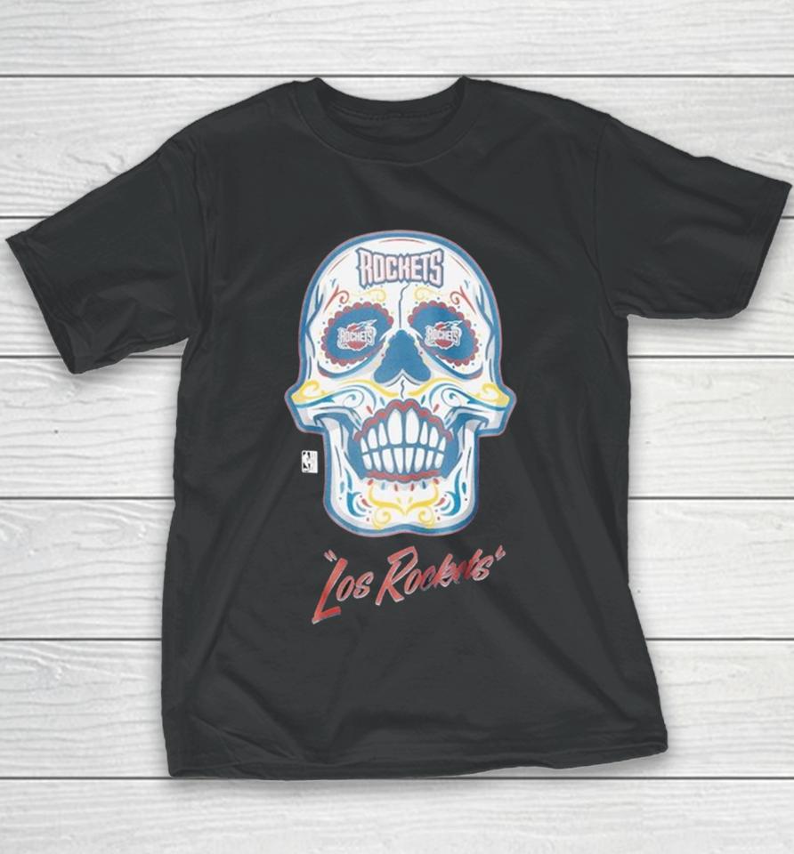 Houston Rockets Mitchell &Amp; Ness Hardwood Classics Sugar Skull Hometown Youth T-Shirt