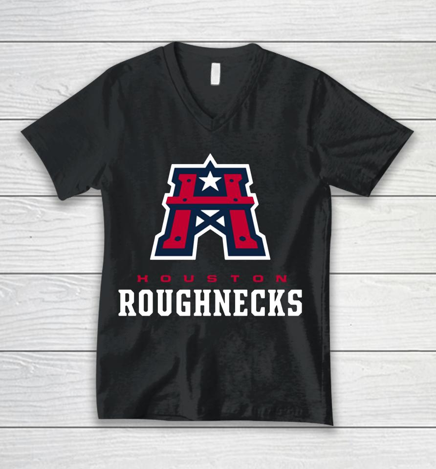Houston Roughnecks Unisex V-Neck T-Shirt