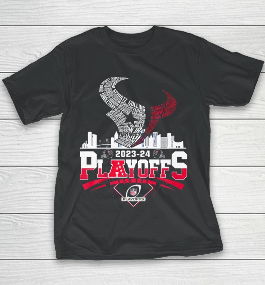 Houston Texans 2023 24 Playoffs Youth T-Shirt
