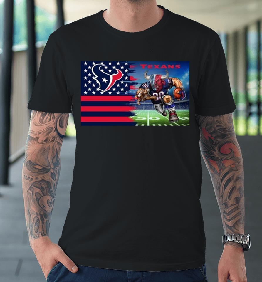 Houston Texans Football Team Mascot Flag 2024 Premium T-Shirt