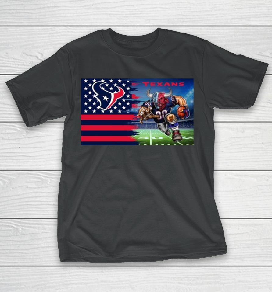 Houston Texans Football Team Mascot Flag 2024 T-Shirt