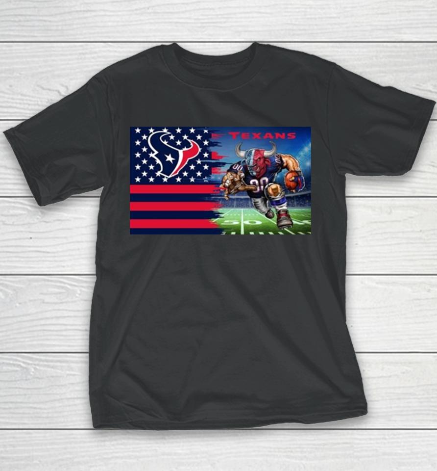 Houston Texans Football Team Mascot Flag 2024 Youth T-Shirt