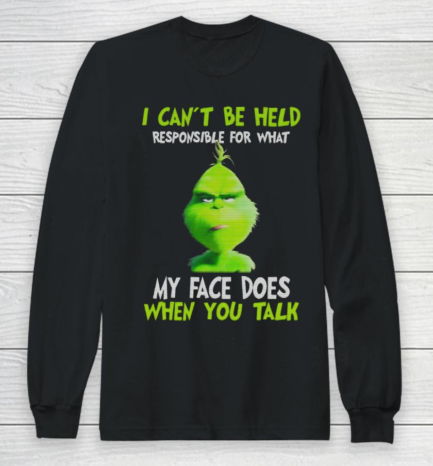 How The Grinch Stole All The Percs From The Whoville Elderly Home Long Sleeve T-Shirt
