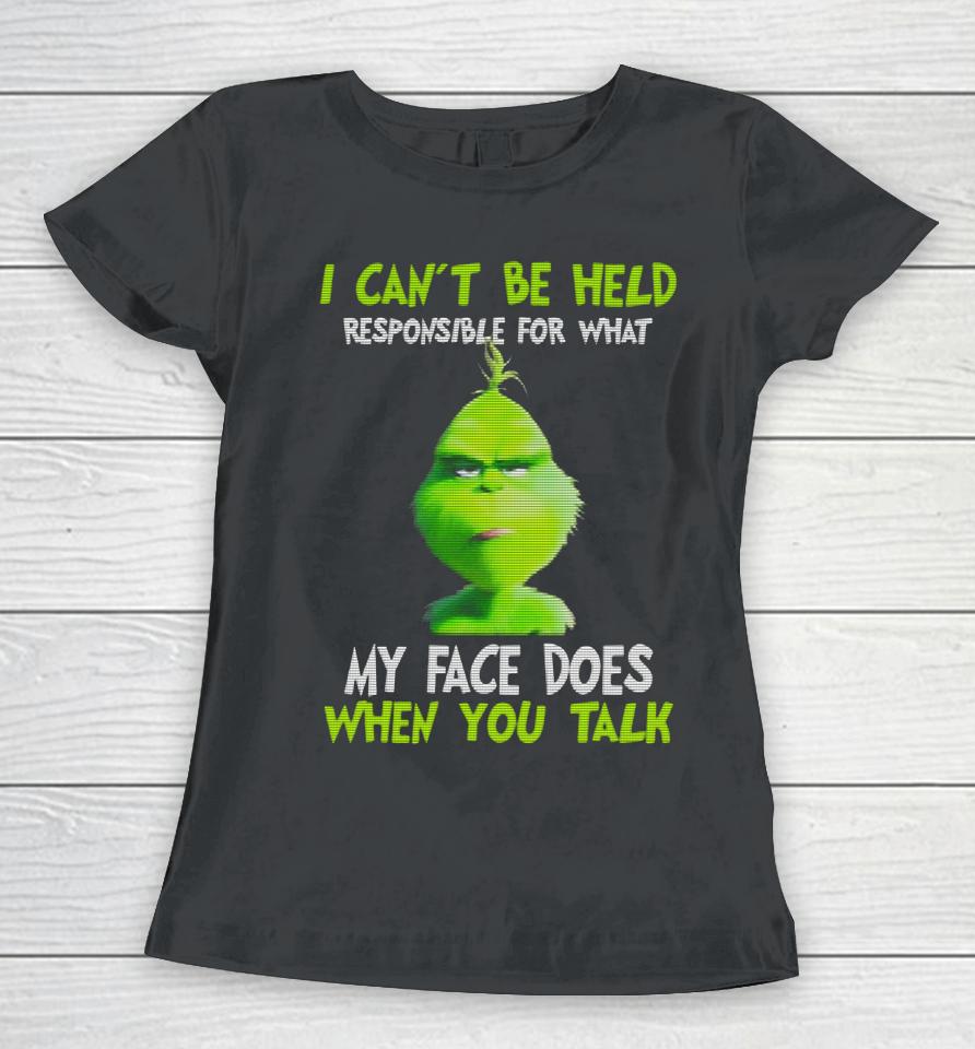How The Grinch Stole All The Percs From The Whoville Elderly Home Women T-Shirt