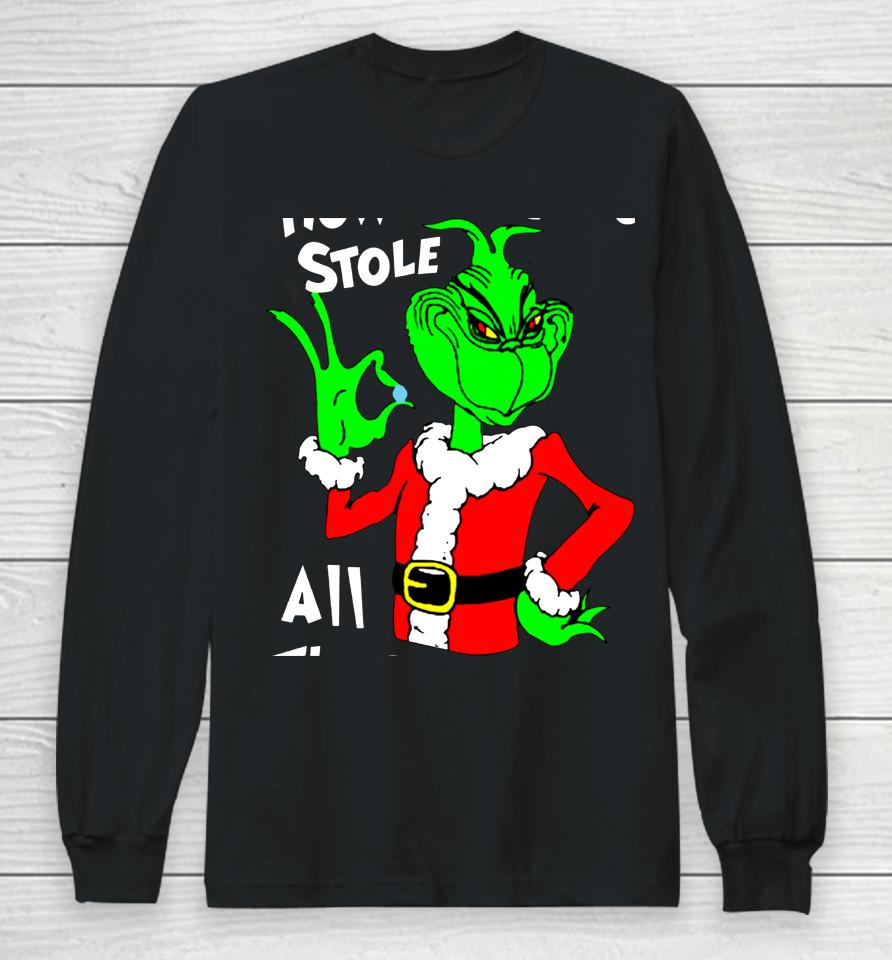 How The Grinchs Stole All The Percs From The Whoville Elderly Home Long Sleeve T-Shirt