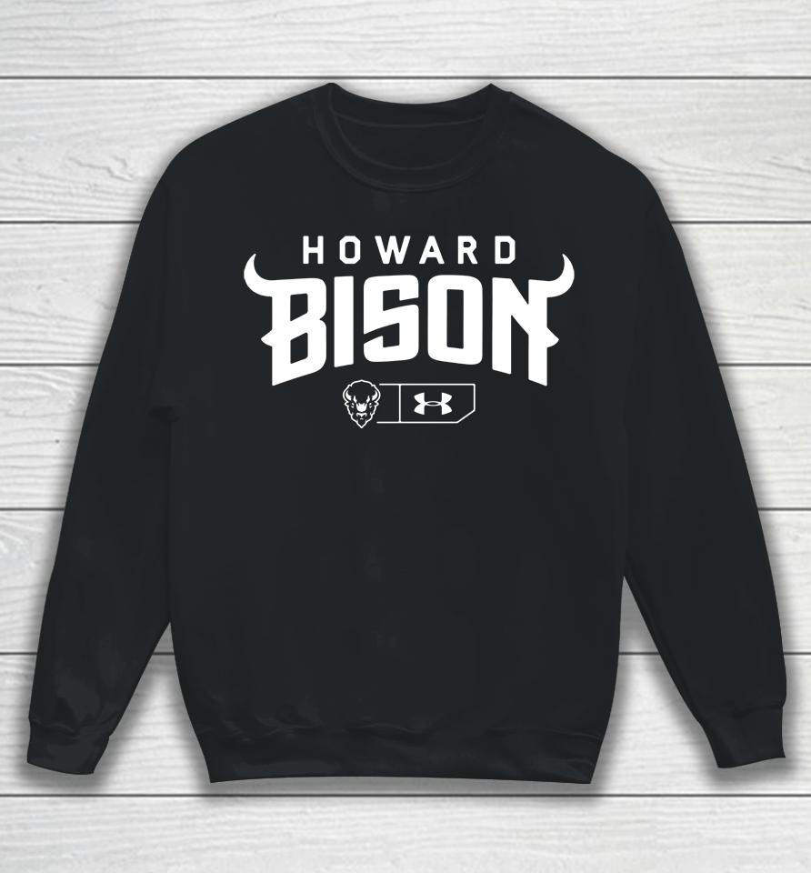 Howard Bison Under Armour Lockup Tech Raglan Sweatshirt