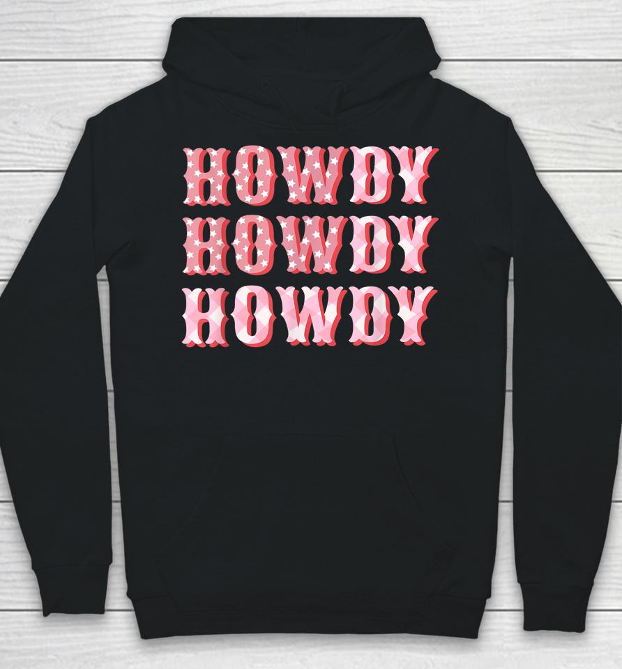 Howdy Cowgirl Boots Bling Women Cute Western Country Hoodie