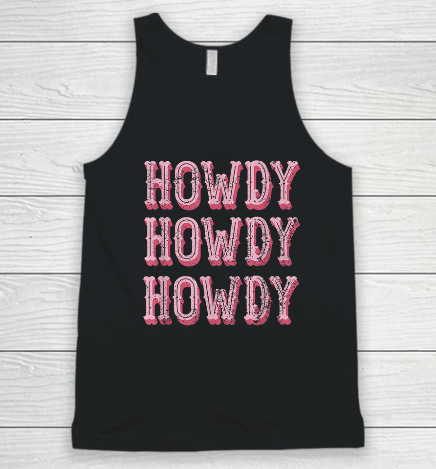 Howdy Cowgirl Unisex Tank Top