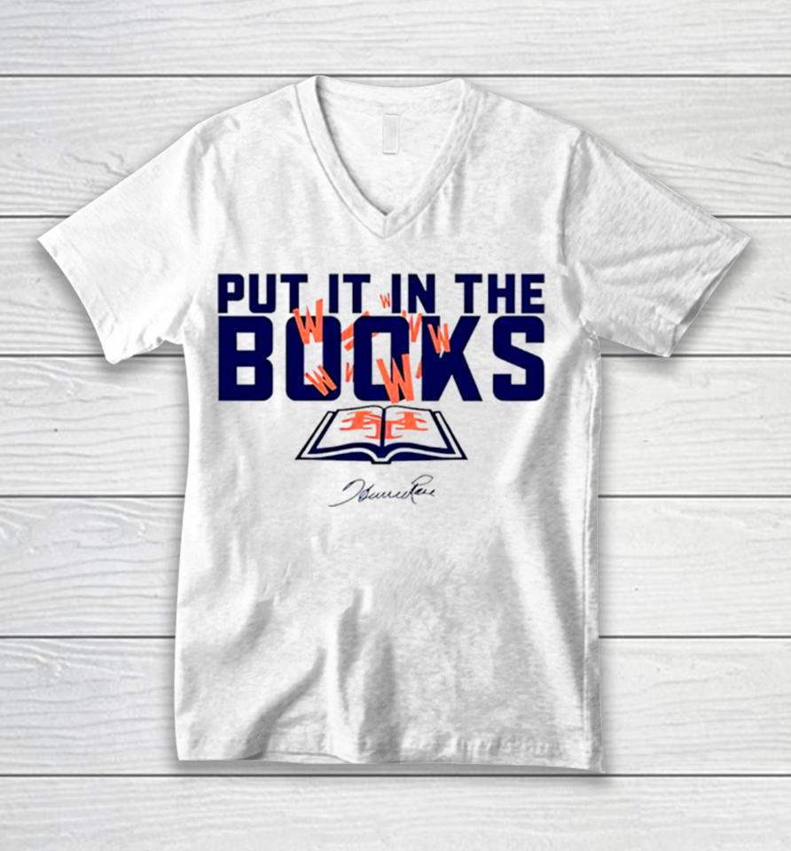 Howie Rose Wearing Put It In The Books Unisex V-Neck T-Shirt