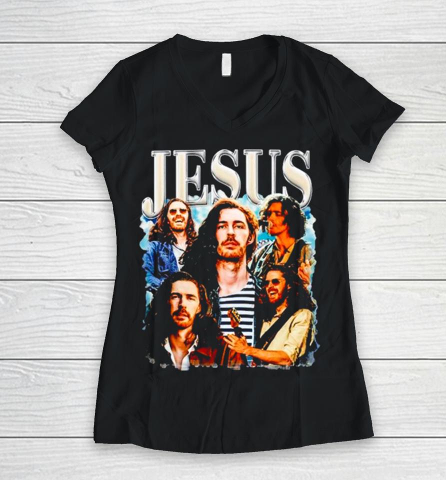 Hozier Jesus Women V-Neck T-Shirt