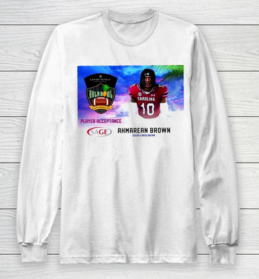 Hula Bowl 2024 Ncaa College Football Ahmarean Brown Long Sleeve T-Shirt