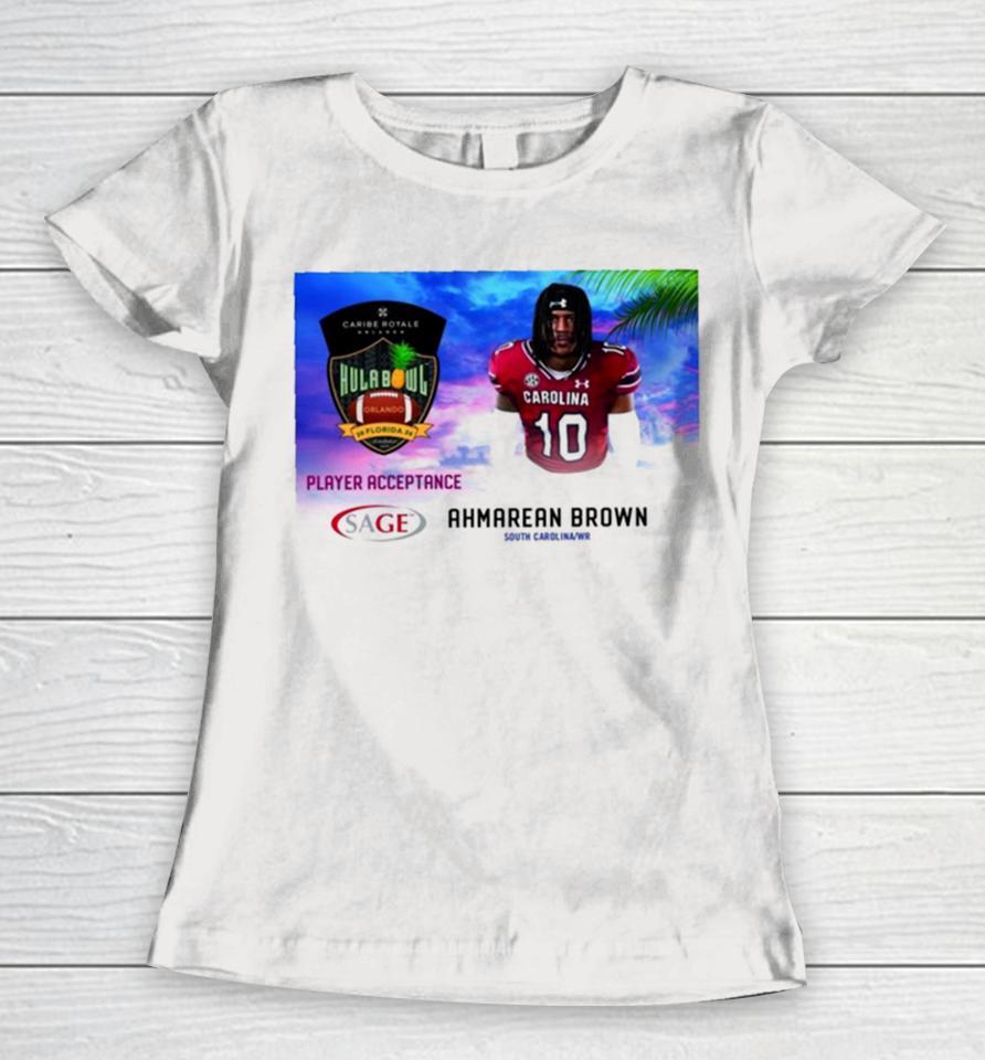 Hula Bowl 2024 Ncaa College Football Ahmarean Brown Women T-Shirt
