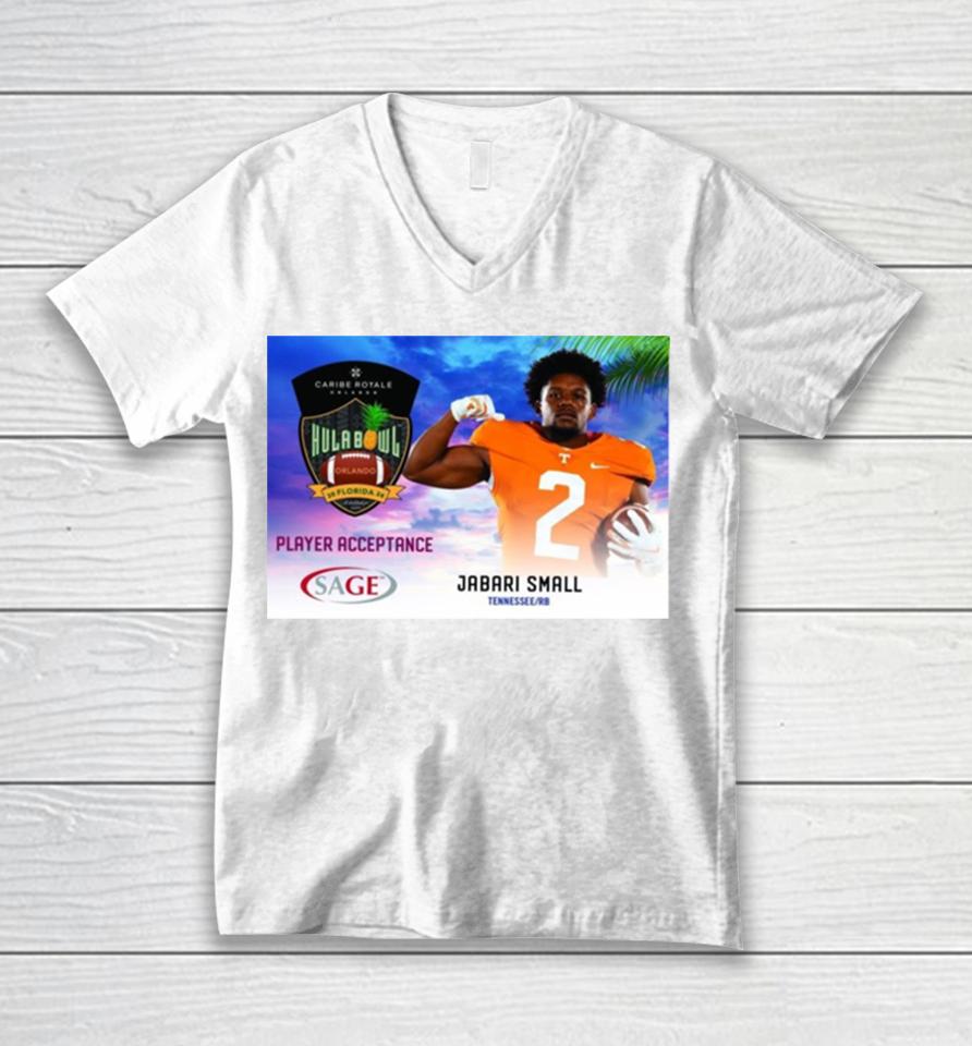 Hula Bowl 2024 Ncaa College Football Jabari Small Unisex V-Neck T-Shirt