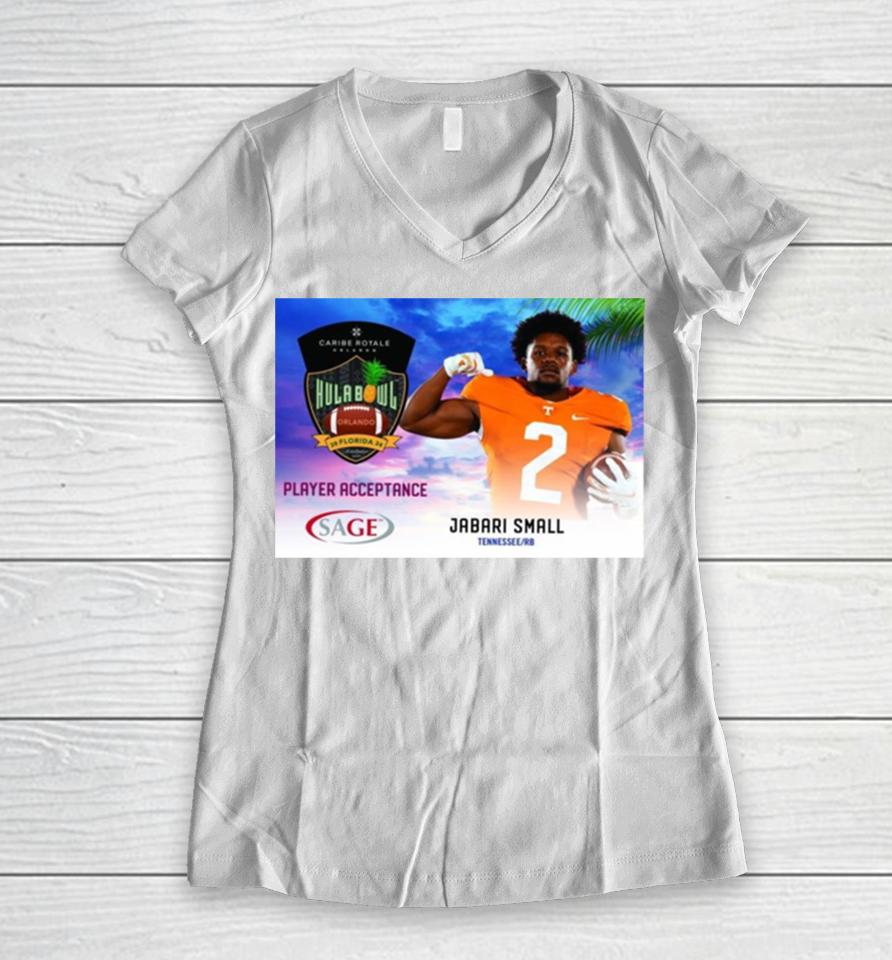 Hula Bowl 2024 Ncaa College Football Jabari Small Women V-Neck T-Shirt