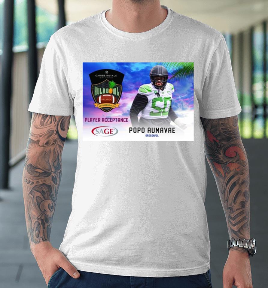 Hula Bowl 2024 Ncaa College Football Popo Aumavae Premium T-Shirt
